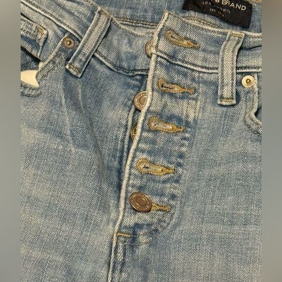 Lucky Brand size 4 Women's high rise Distressed Blue Jeans - Picture 4 of 11